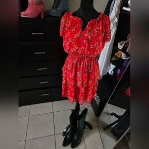 Red Cowgirl Summer Dress